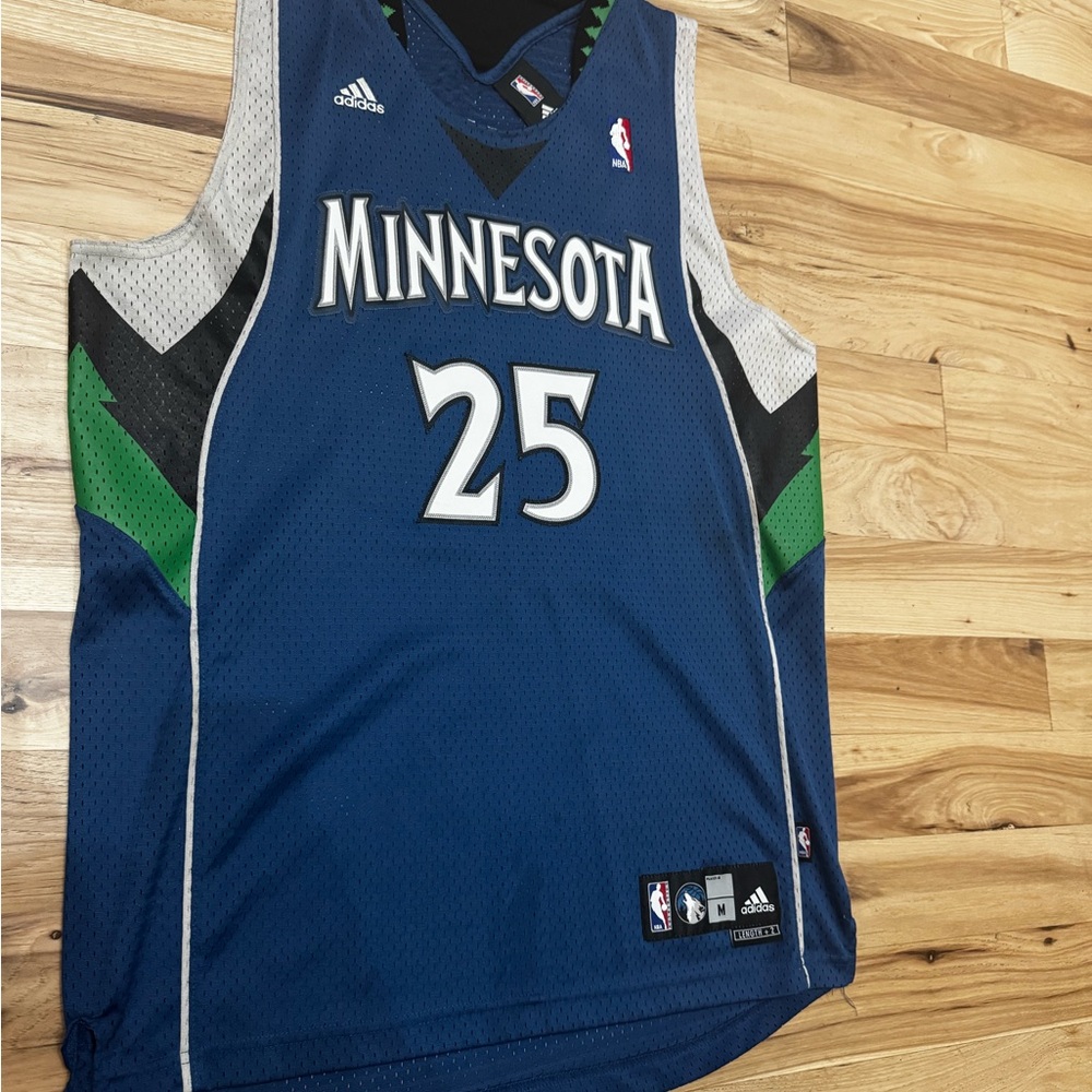 Adidas Minnesota Timberwolves Basketball Jersey Blue and Green